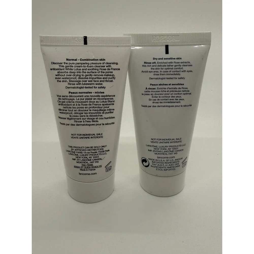 Lancome Creme Mousse Confort Comforting Cleanser & Crème Radiance 1.7FLOz 50mL e